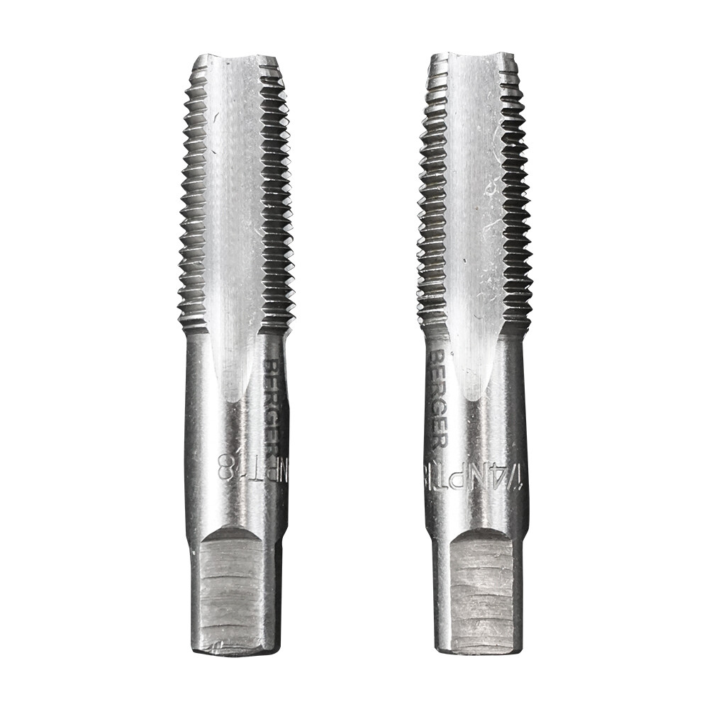 Изображение товара Метчик дюймовый Berger BG 1/4-18NPT комплект 2 шт. для нарезания резьбы