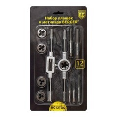 Изображение товара Набор плашек и метчиков Berger BG (BG12TDS) (12 шт.)