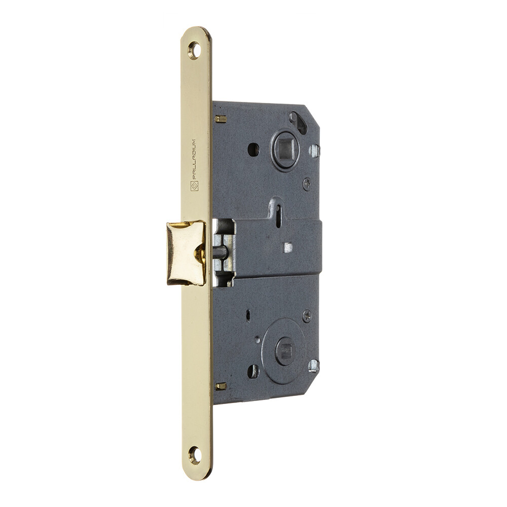 Изображение товара Замок врезной Palladium 390 PB для межкомнатной двери под фиксатор латунь