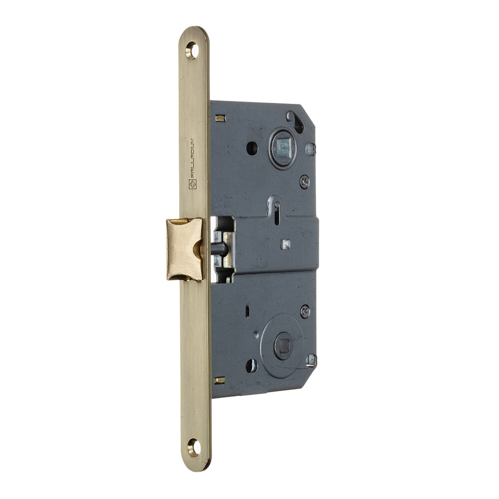 Изображение товара Замок врезной Palladium 390 SB для межкомнатной двери под фиксатор матовая латунь