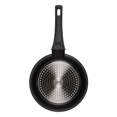 Сковорода Master House Шеф Даниэль d20 см кованый алюминий с антипригарным покрытием с крышкой (75352) - фото 3