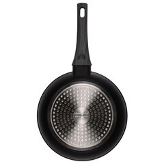 Сковорода Master House Шеф Даниэль d22 см кованый алюминий с антипригарным покрытием с крышкой (75353) - фото 5