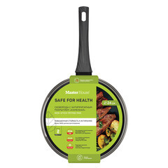 Сковорода Master House Шеф Даниэль d24 см кованый алюминий с антипригарным покрытием с крышкой (75354) - фото 3