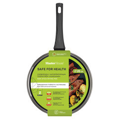 Сковорода Master House Шеф Даниэль d26 см кованый алюминий с антипригарным покрытием с крышкой (75355) - фото 4