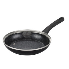 Сковорода Master House Шеф Даниэль d26 см кованый алюминий с антипригарным покрытием с крышкой (75355) - фото 1