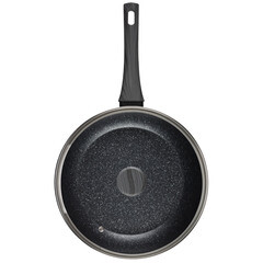 Сковорода Master House Шеф Даниэль d28 см кованый алюминий с антипригарным покрытием с крышкой (75356) - фото 2