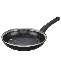 Сковорода Master House Шеф Даниэль d28 см кованый алюминий с антипригарным покрытием с крышкой (75356) - фото 1