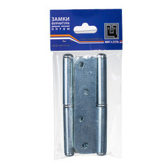 Петля ПН-1 карточная левая разъемная 110х65 мм цинк (2 шт.) - фото 2