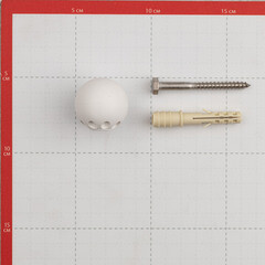 Упор дверной с крепежом белый - фото 3