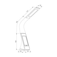 Лампа настольная светодиодная 4200К 6 Вт Elektrostandard Elara (a037504) - фото 4
