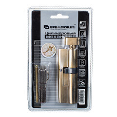 Цилиндр Palladium C BK PB 90 35х55 мм ключ/вертушка латунь - фото 3