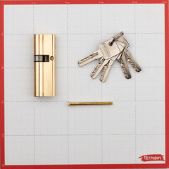 Цилиндр Palladium C ET PB 90 35х55 мм ключ/ключ латунь - фото 3