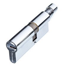 Цилиндр Palladium C BK CP 80 35х45 мм ключ/вертушка хром