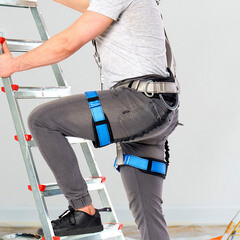 Страховочная система Окапром СП-5 лента синяя/серая (0172) - фото 6