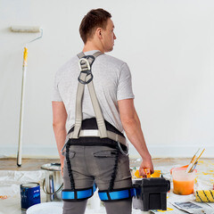 Страховочная система Окапром СП-5 лента синяя/серая (0172) - фото 2