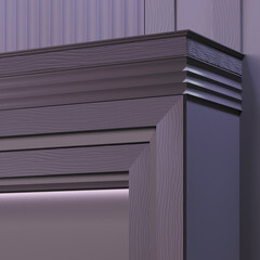 Молдинг из экополимера ударопрочный 80х8х2000 мм под покраску Stenopol C7042 белый - фото 2