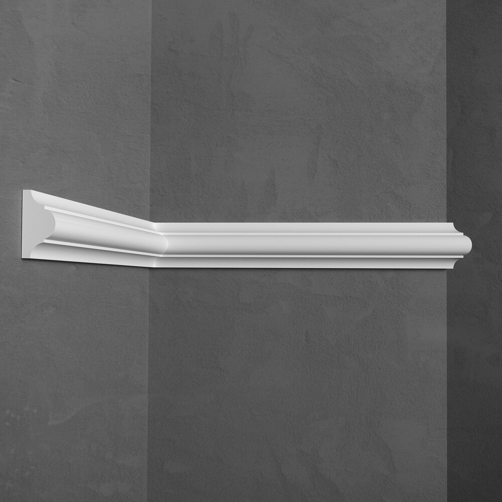 Изображение товара Молдинг из экополимера ударопрочный 26х13х2000 мм под покраску Stenopol C701 белый