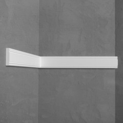 Молдинг из экополимера ударопрочный 50х11х2000 мм под покраску Stenopol C7156 белый - фото 4