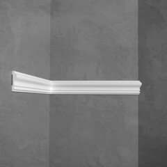 Молдинг из экополимера ударопрочный 66х16х2000 мм под покраску Stenopol C722 белый - фото 2