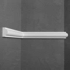 Молдинг из экополимера ударопрочный 18х10х2000 мм под покраску Stenopol C7160 белый - фото 3