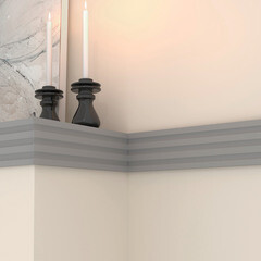 Молдинг из экополимера ударопрочный 100х11х2400 мм под покраску Stenopol C7201 белый - фото 4