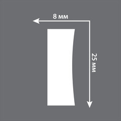Молдинг из экополимера ударопрочный 25х8х2000 мм под покраску Stenopol C746 белый - фото 2