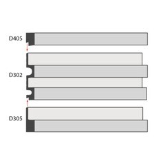 Рейка для панелей из экополимера ударопрочная 61х21х2900 мм Decomaster D305-112-18 серая - фото 3