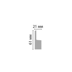 Рейка для панелей из экополимера ударопрочная 61х21х2900 мм Decomaster D305-1629G-18 серая - фото 4