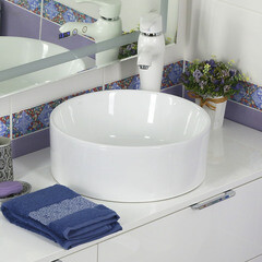 Раковина Melana 41 см накладная белая (7078A-805) - фото 5