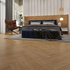 Плитка кварцвиниловая Natisston Glorious дуб бежевый замковая 1,95 кв.м 4 мм с фаской художественная - фото 11