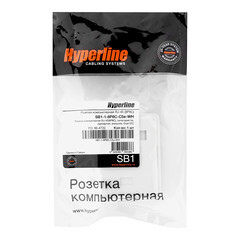 Розетка компьютерная Hyperline 8P8C CAT5e 1 гнездо (430230) - фото 2