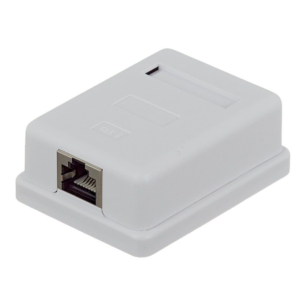 Изображение товара Розетка компьютерная экранированная Hyperline 8P8C CAT6 1 гнездо (430236)