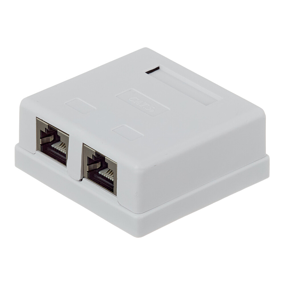 Изображение товара Компьютерная розетка Hyperline 8P8C CAT6 2 гнезда