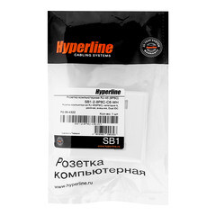 Розетка компьютерная Hyperline 8P8C CAT6 2 гнезда (430235) - фото 3