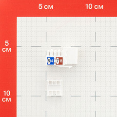 Переходник компьютерный Hyperline Keystone RJ45 8P8C CAT5e серый (432595) - фото 2
