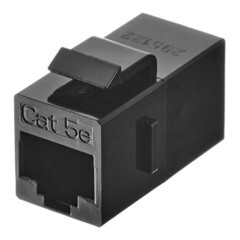 Изображение товара Переходник компьютерный Hyperline RJ45 8P8C CAT5e черный (444914)