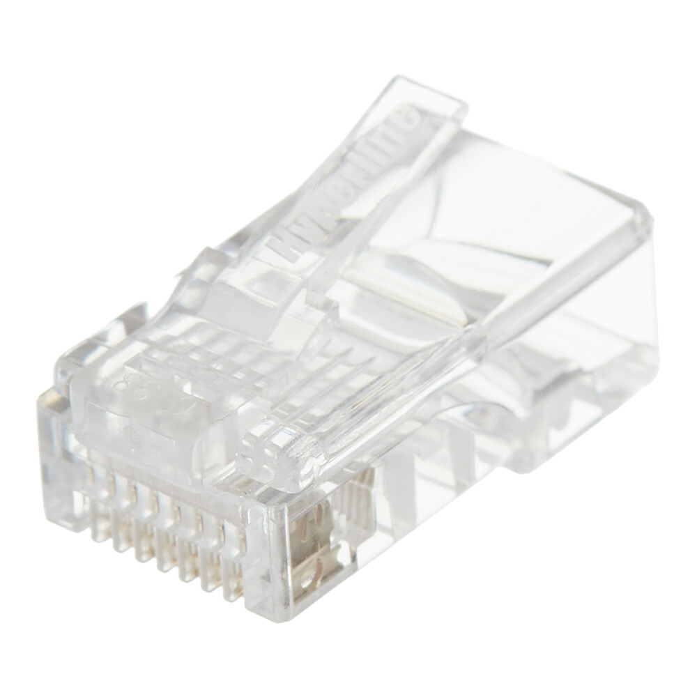 Изображение товара Коннектор Hyperline RJ45 8P8C CAT5e 10 шт. для сетевых соединений