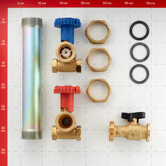 Насосная группа Stout 1 ВР(г) х 1 1/2 НР(ш) с прямым контуром в теплоизоляции без насоса (SDG-0001-002501) - фото 3