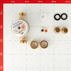 Счетчик универсальный Пульсар DN15 110 мм со сгонами - фото 3