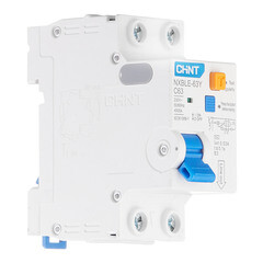 Автомат дифференциальный Chint NXBLE-63Y 63А 1P+N тип AC 30 мА 4,5 кА компактный (105548) - фото 3