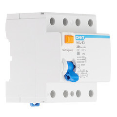 УЗО Chint NXL-63 25А 3P+N тип AC 30 мА 6 кА компактное (280789) - фото 3