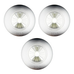 Фонарь пушлайт Эра светодиодный 1 LED 1 Вт на батарейках AAA пластик самоклеящийся (Б0031043) - фото 1