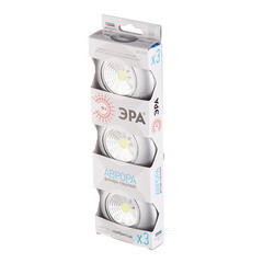 Фонарь пушлайт Эра светодиодный 1 LED 1 Вт на батарейках AAA пластик самоклеящийся (Б0031043) - фото 3