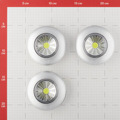 Фонарь пушлайт Эра светодиодный 1 LED 1 Вт на батарейках AAA пластик самоклеящийся (Б0031043) - фото 2