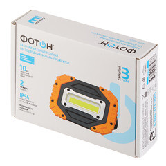 Фонарь прожектор Фотон WPВ-4600 светодиодный 1 LED 10 Вт аккумуляторный Li-Pol 4000 мАч пластик 2 режима (24091) - фото 3