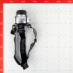 Фонарь налобный Navigator NPT светодиодный 7 LED 0,5 Вт на батарейках AAA ударопрочный пластик 4 режима (94916) - фото 2