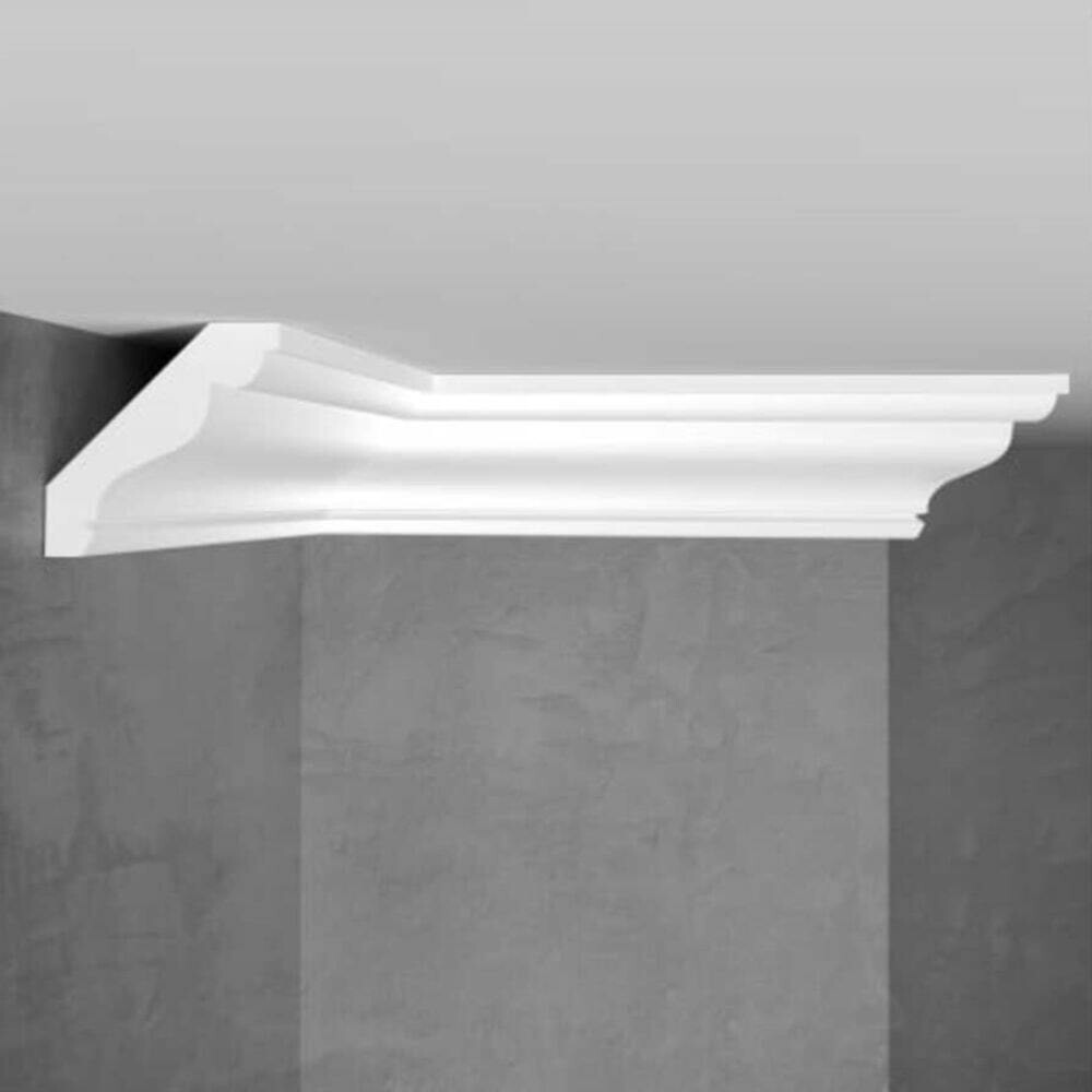 Изображение товара Плинтус потолочный из экополимера ударопрочный 50х50х2000 мм Stenopol C7155 Изображение товара Плинтус потолочный из экополимера ударопрочный 50х50х2000 мм Stenopol C7155