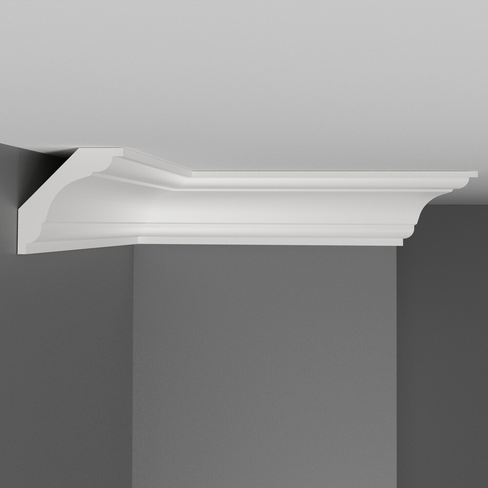 Изображение товара Плинтус потолочный из экополимера ударопрочный 50х50х2000 мм Stenopol C7124 Изображение товара Плинтус потолочный из экополимера ударопрочный 50х50х2000 мм Stenopol C7124