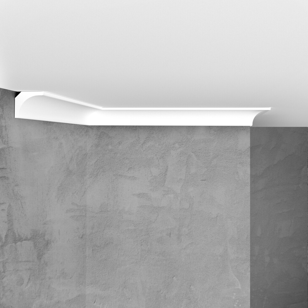 Изображение товара Плинтус потолочный из экополимера ударопрочный 20х20х2000 мм Stenopol C7133