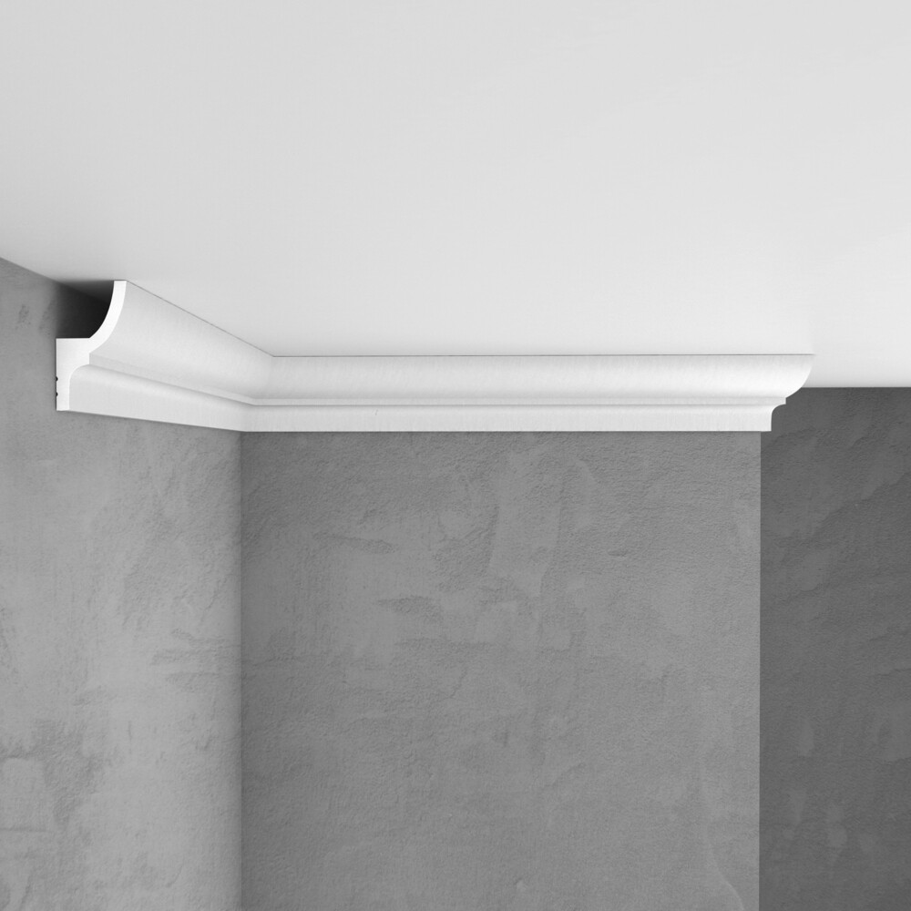 Изображение товара Плинтус потолочный из экополимера ударопрочный 73х40х2000 мм Stenopol C7501 Изображение товара Плинтус потолочный из экополимера ударопрочный 73х40х2000 мм Stenopol C7501